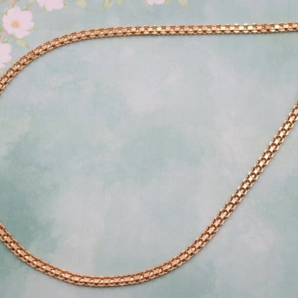 "Chunky Rose Gold Chain Necklace Bold & Stylish Look, XPNL0126 - Picture 8 of 12